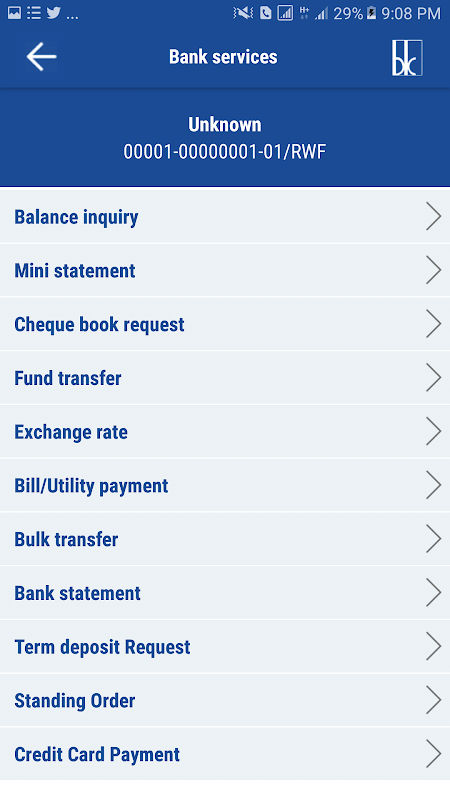 Bank of Kigali screenshot 2