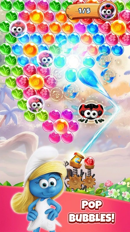 Smurfs Bubble Shooter screenshot 2