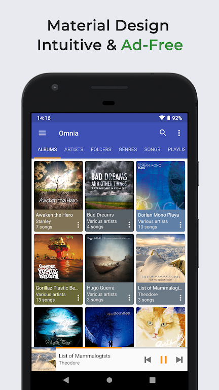 Omnia Music Player Mod screenshot 1