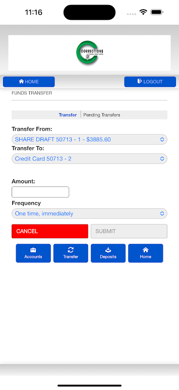 Corrections Federal Credit Union screenshot 3