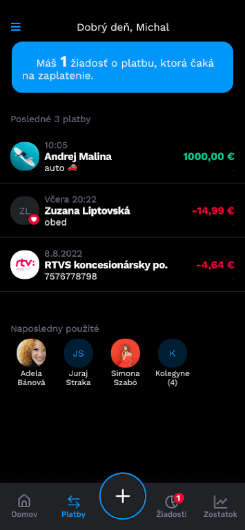 Tatra banka VIAMO screenshot 1