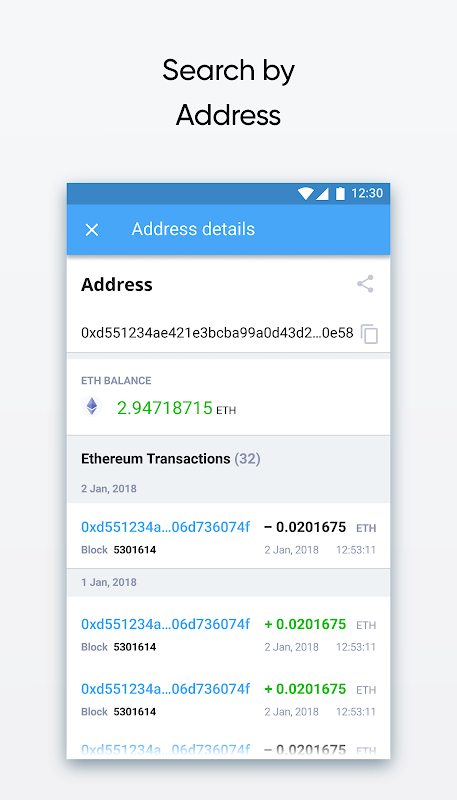 Blockchain explorer for Ethereum : BANKEX Scan screenshot 2