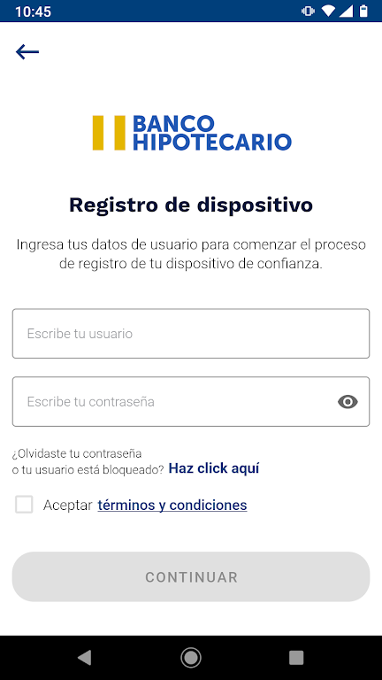 Banca Móvil BH screenshot 1