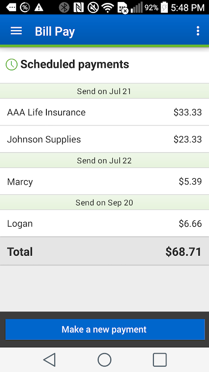 HEBFCU Mobile Banking screenshot 4