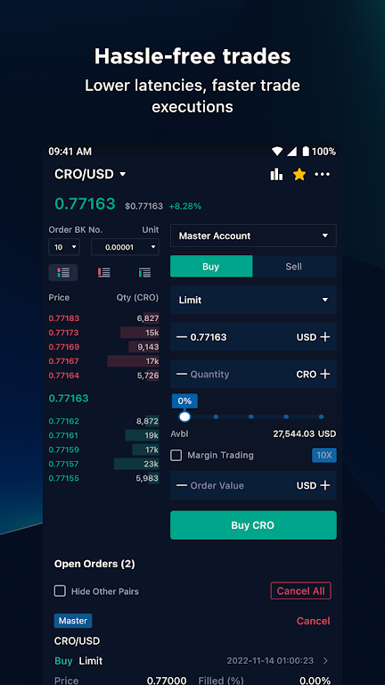 Crypto.com Exchange screenshot 2