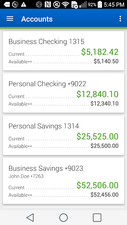 HEBFCU Mobile Banking screenshot 1