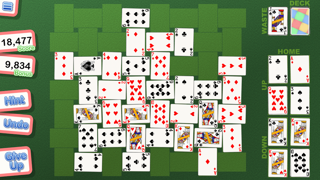 Crystal Crazy Quilt Solitaire screenshot 1