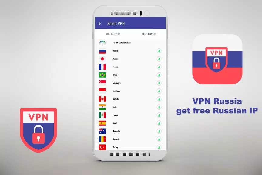 Free VPN Russia - get Russian IP - VPN  ⭐⭐⭐⭐⭐ screenshot 3