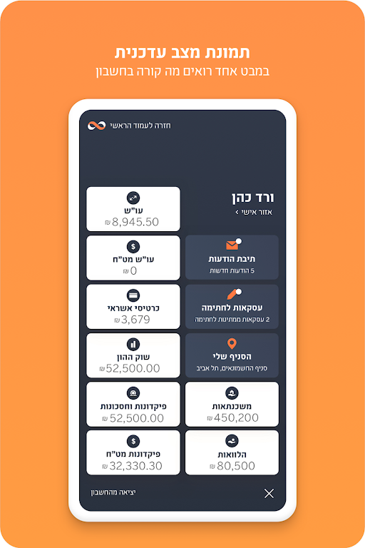 מזרחי טפחות - ניהול חשבון screenshot 4