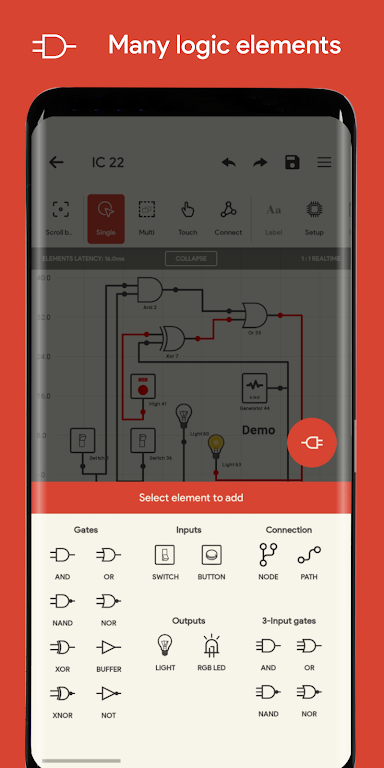 Logic Circuit Simulator Pro Mod screenshot 3