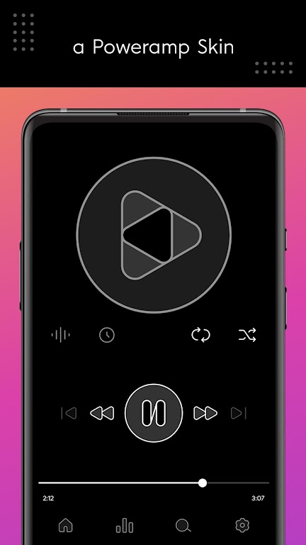 Dais Dark – Poweramp Skin Mod screenshot 2