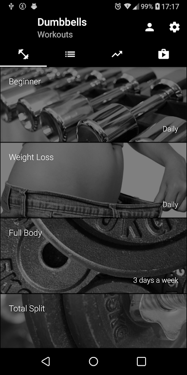 Dumbbell Home Workout Mod screenshot 4