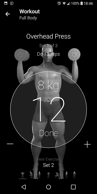 Dumbbell Home Workout Mod screenshot 2