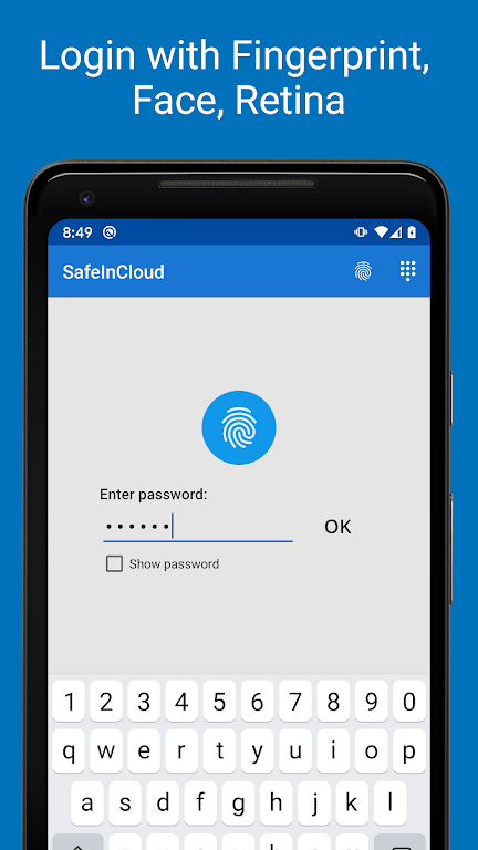 Password Manager SafeInCloud Mod screenshot 1