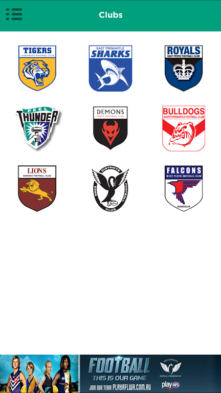 The Official WAFL app screenshot 1