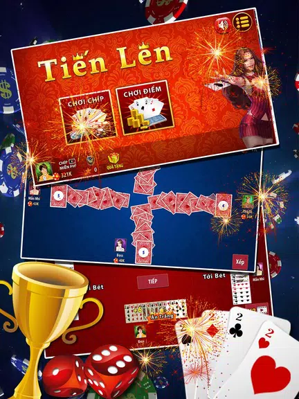 Tien Len Offline - Tien Len - Đánh bài tiến lên screenshot 1