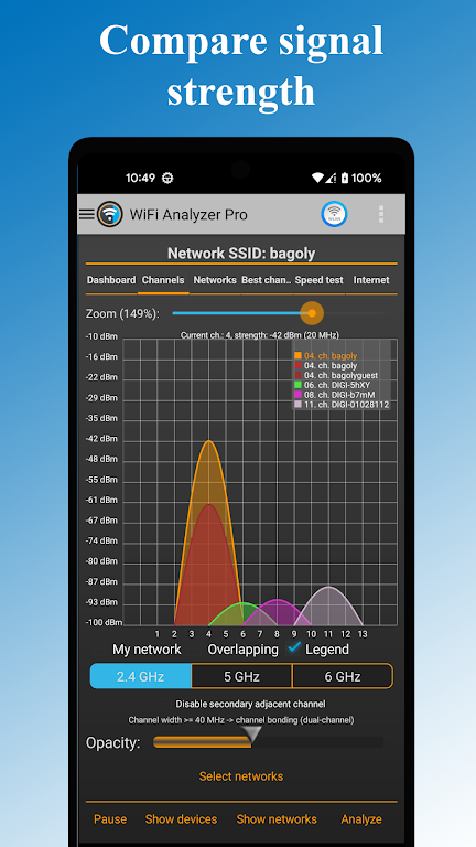 WiFi Analyzer Pro Mod screenshot 1