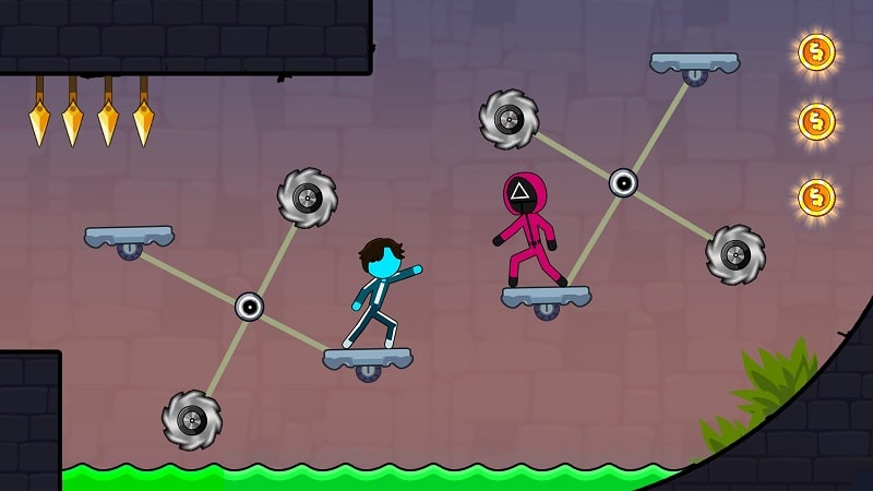 Stickman Red boy and Blue girl screenshot 1