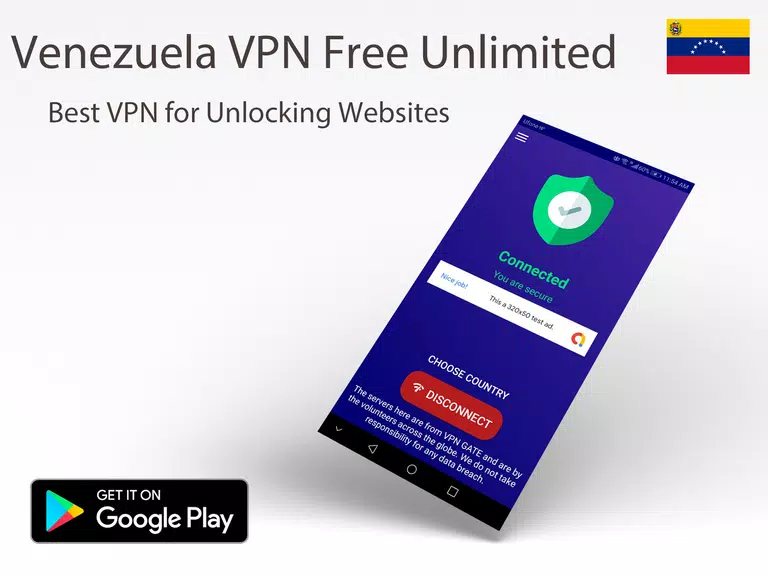 Venezuela VPN Free Unlimited screenshot 1