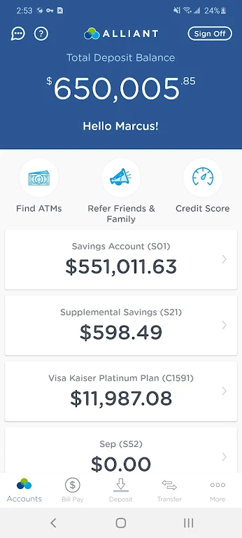 Alliant Mobile Banking screenshot 1