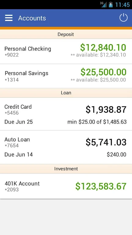 Workers CU Mobile Banking screenshot 1