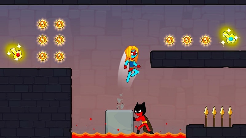 Stickman Red boy and Blue girl screenshot 3