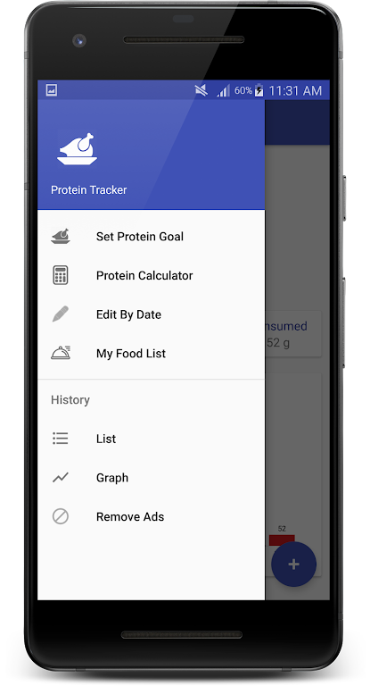 Protein Tracker screenshot 2