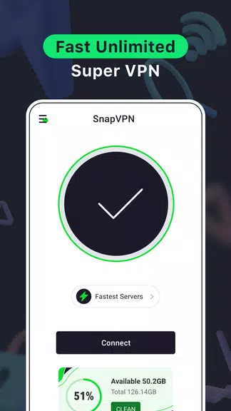 Snap VPN: Fast vpn for privacy screenshot 1