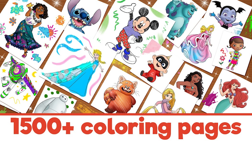 Disney Coloring World Mod screenshot 1