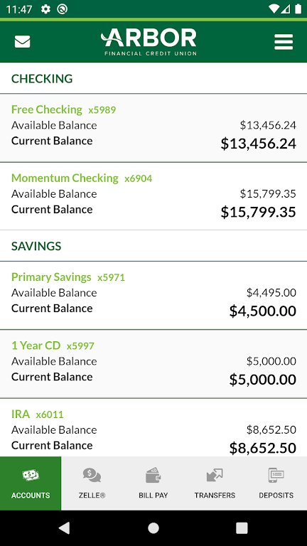 Arbor Financial Mobile Banking screenshot 1