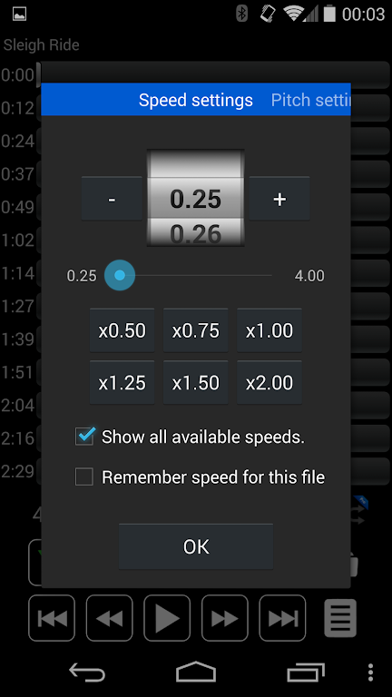 Music Speed Changer: Audipo Mod screenshot 2