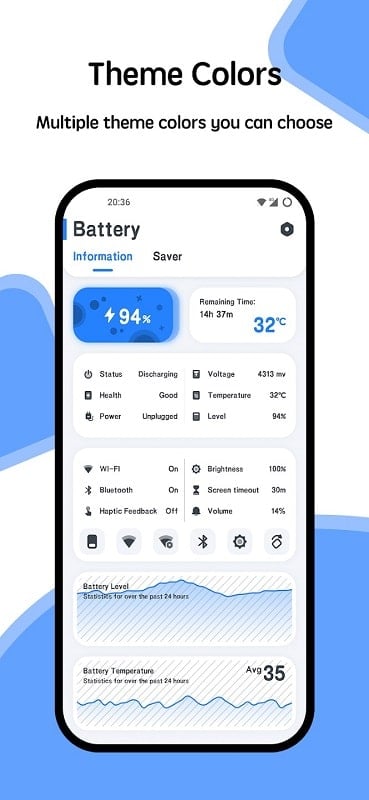 Battery Manager and Monitor Mod screenshot 1