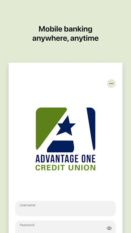 Advantage One Mobile Banking screenshot 1