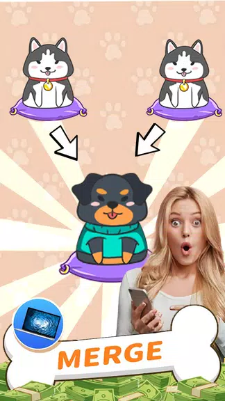 Idle Puppy - Collect rewards online screenshot 4