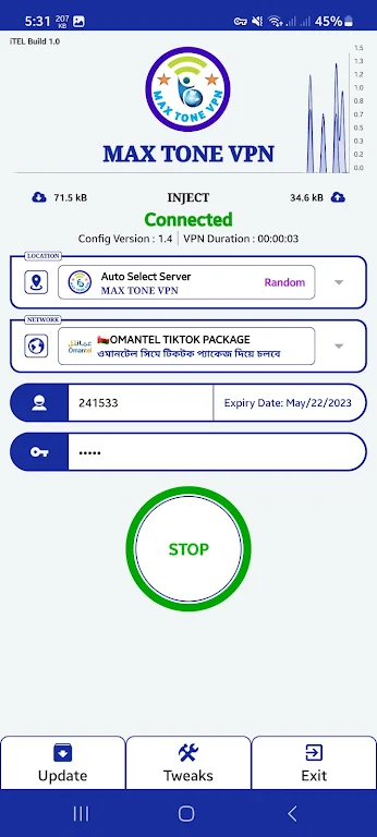 MAX TONE VPN screenshot 3