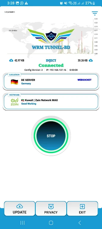 WRM TUNNEL- VPN  Proxy screenshot 4