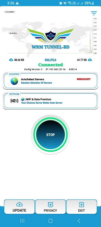 WRM TUNNEL- VPN  Proxy screenshot 2