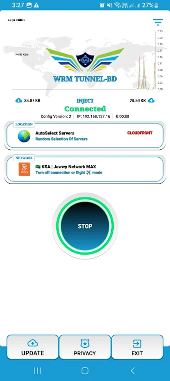 WRM TUNNEL- VPN  Proxy screenshot 3