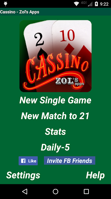 Cassino Card Game screenshot 1