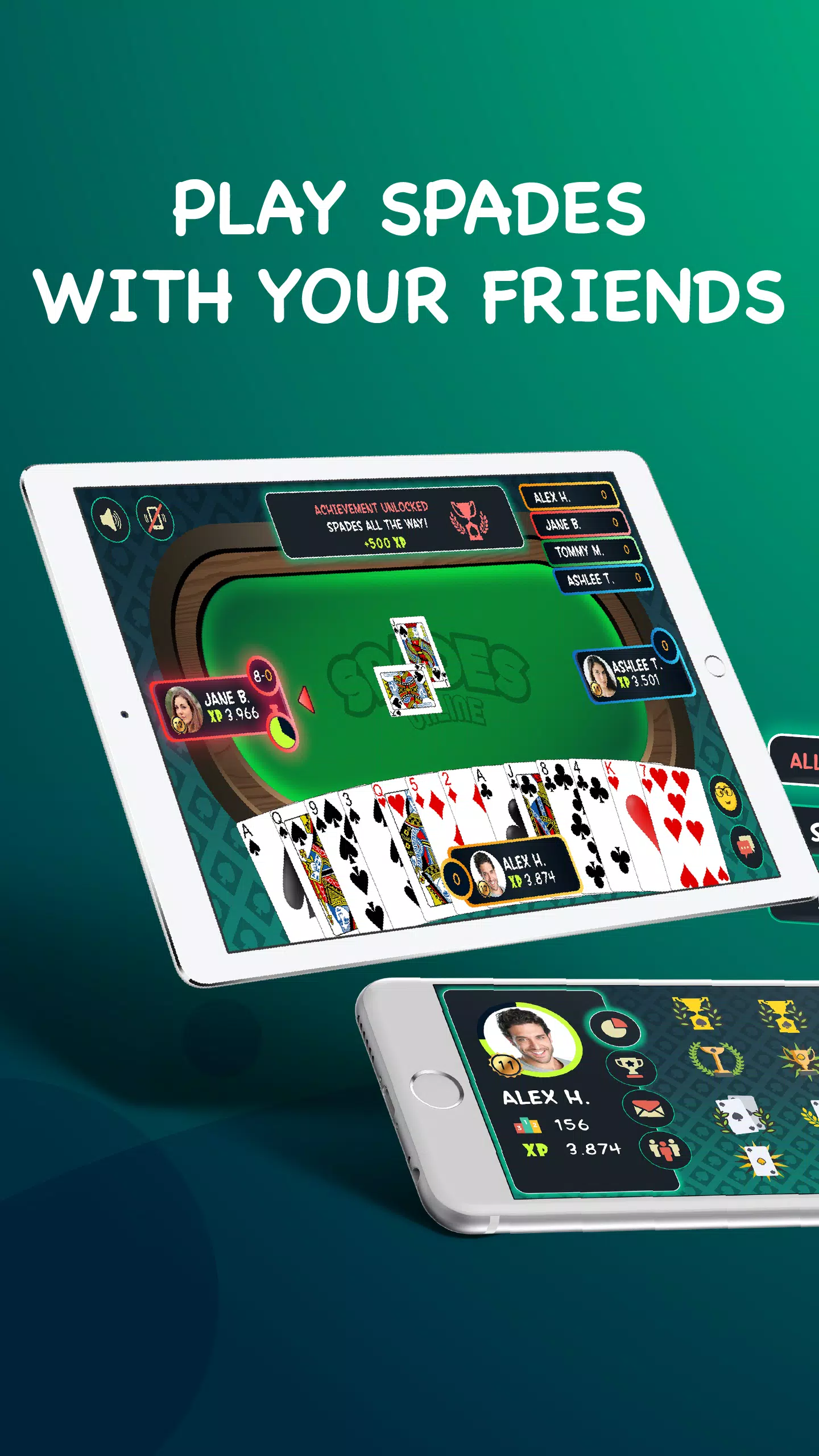 Spades - Play Free Online Spades Multiplayer screenshot 1