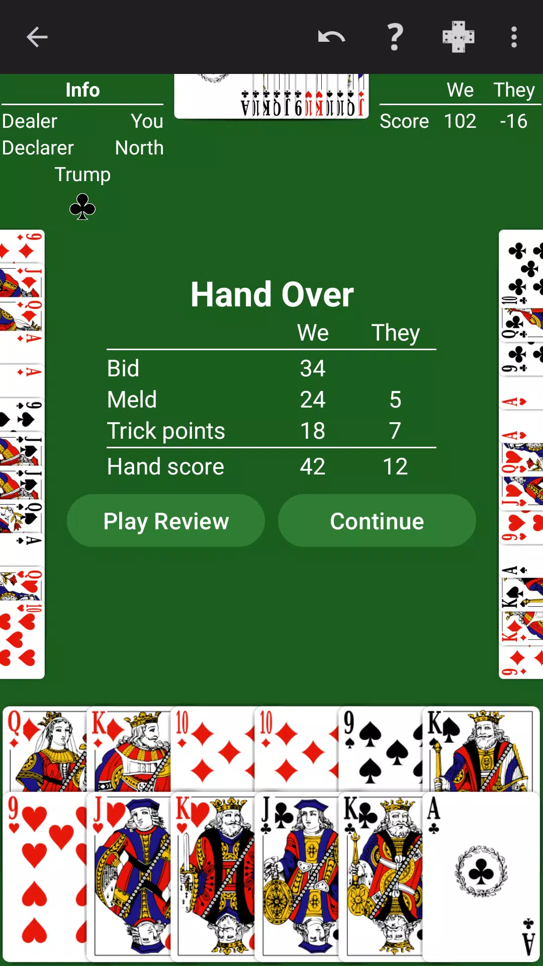 Pinochle by NeuralPlay screenshot 3