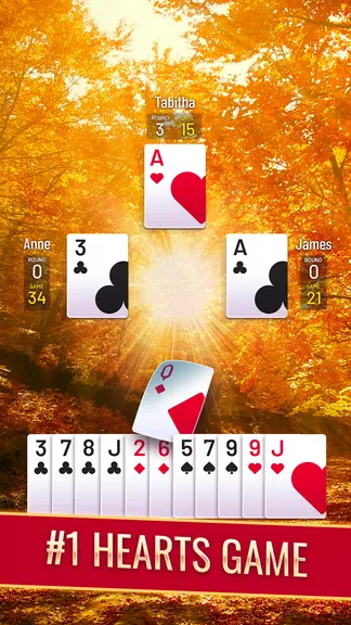 Classic Hearts - Card Game screenshot 1