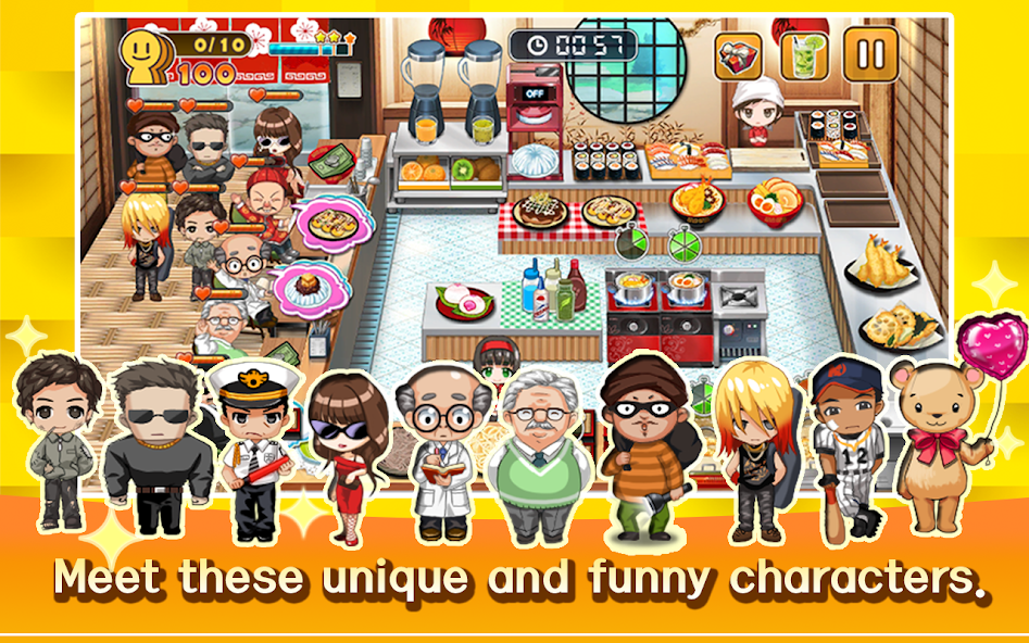 Cooking Sushi King Mod screenshot 2