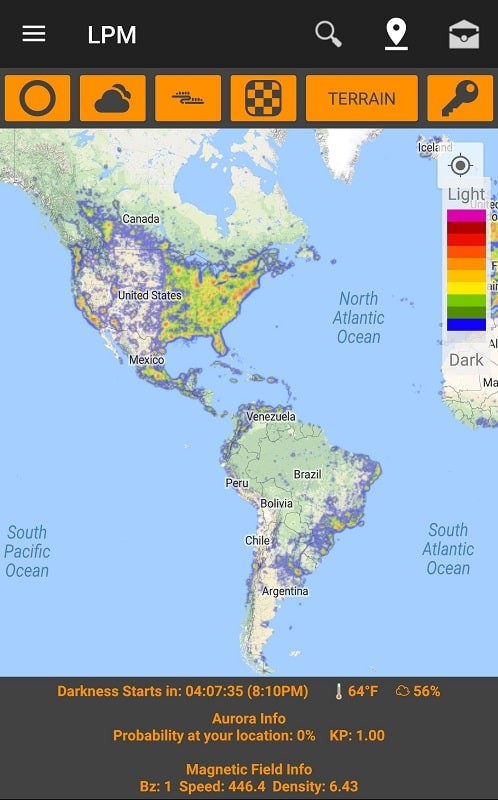 Light Pollution Map screenshot 1