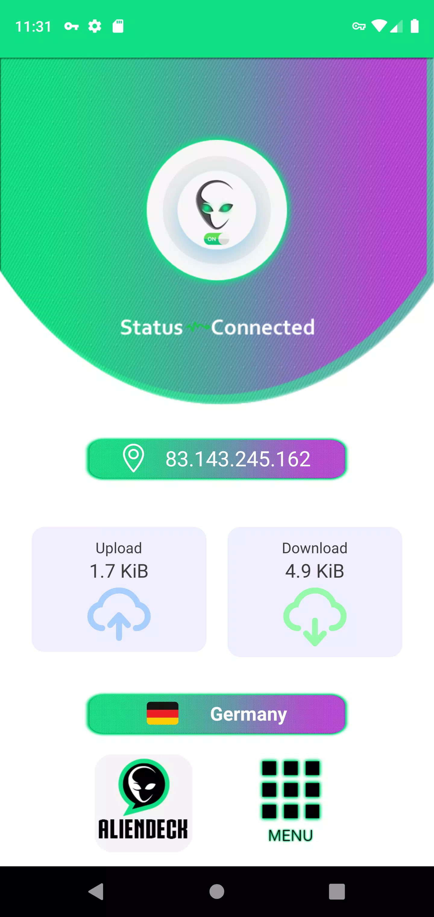 AlienDeckVPN - free & secure vpn screenshot 3