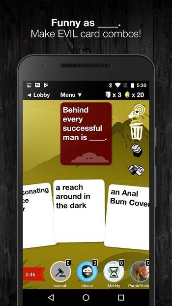 Evil Apples: A Dirty Card Game screenshot 1