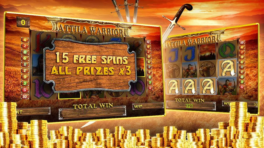 Attila Warrior slot screenshot 3