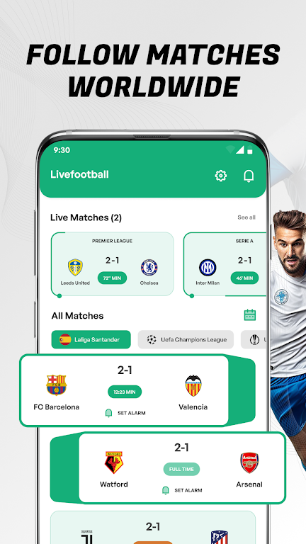 ScoreBuzz – Soccer Live Scores screenshot 1