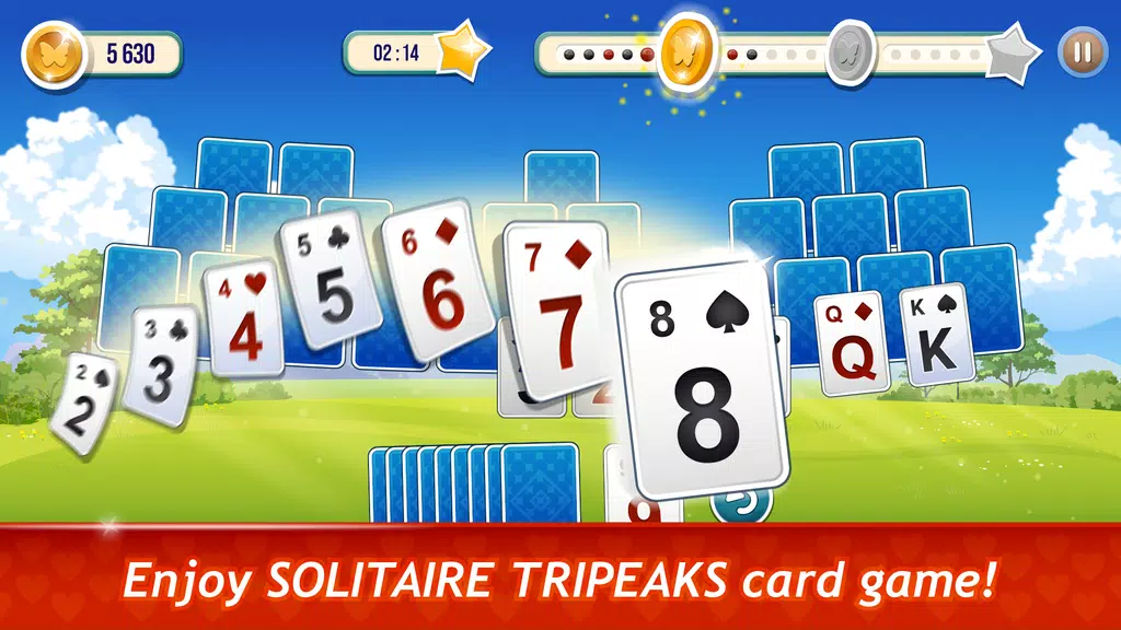 Solitaire TriPeaks Rose Garden screenshot 1