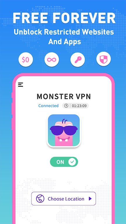 Monster VPN-Fast, Secure, Free screenshot 3